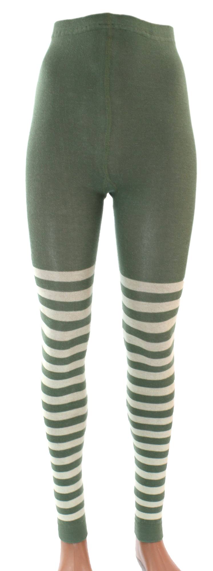 Shimasocks Damen Leggings Ringel Bio Baumwolle