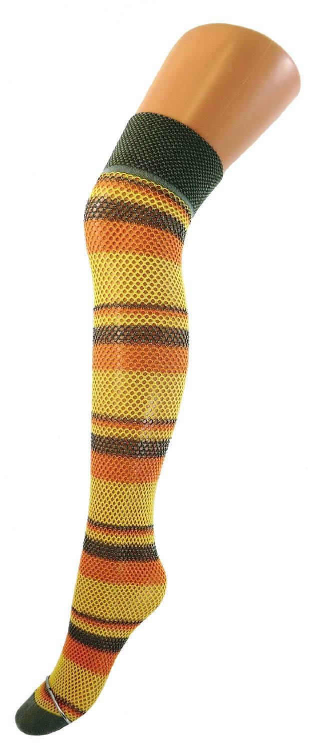 Shimasocks Damen Netz Overknee 30 DEN