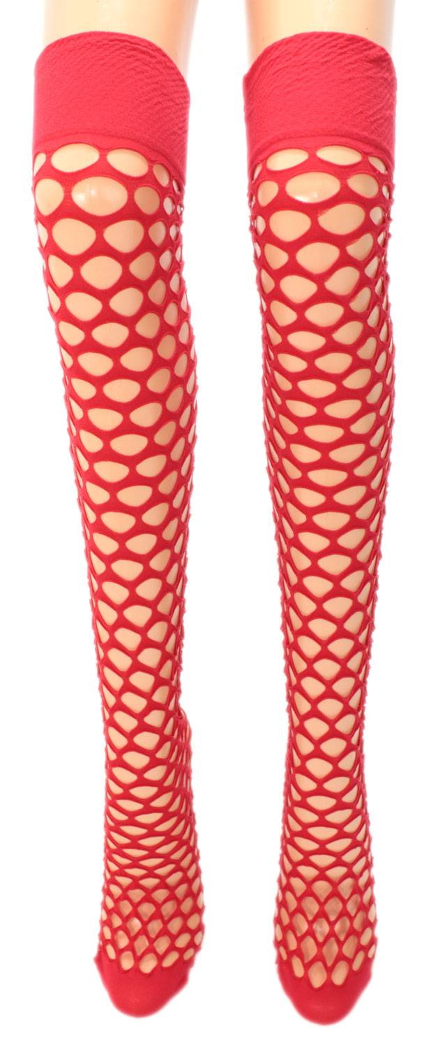 Shimasocks Damen Netz Overknee Strümpfe