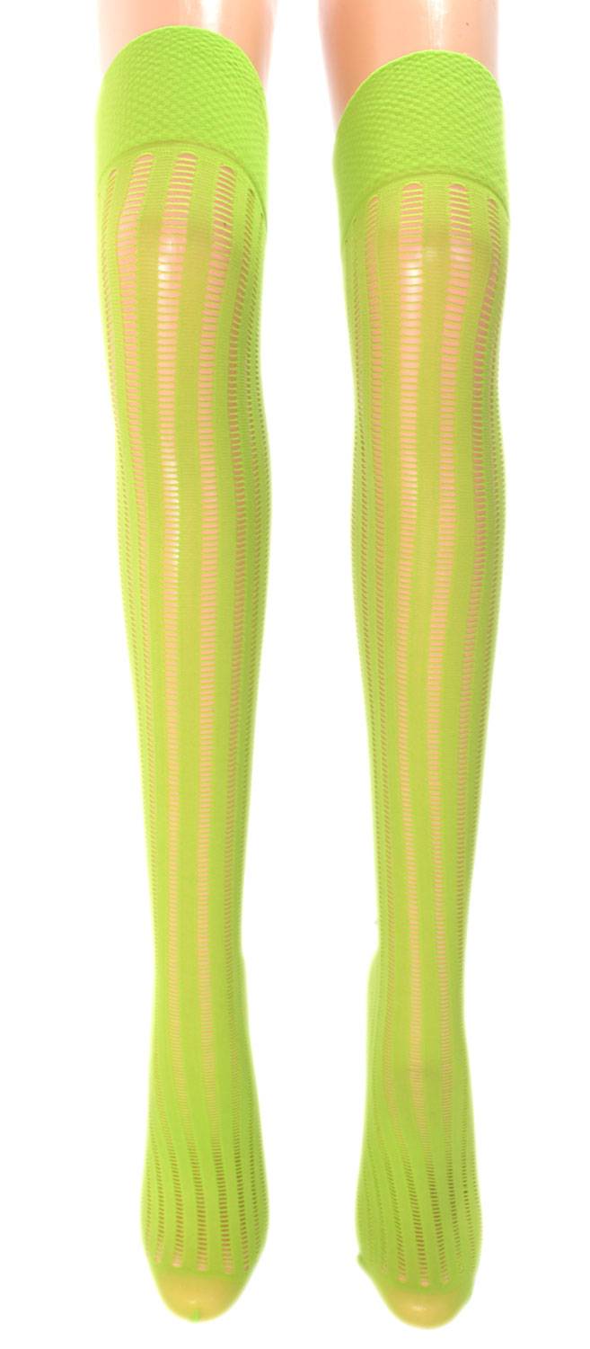 Shimasocks Damen Netz Overknee Strümpfe