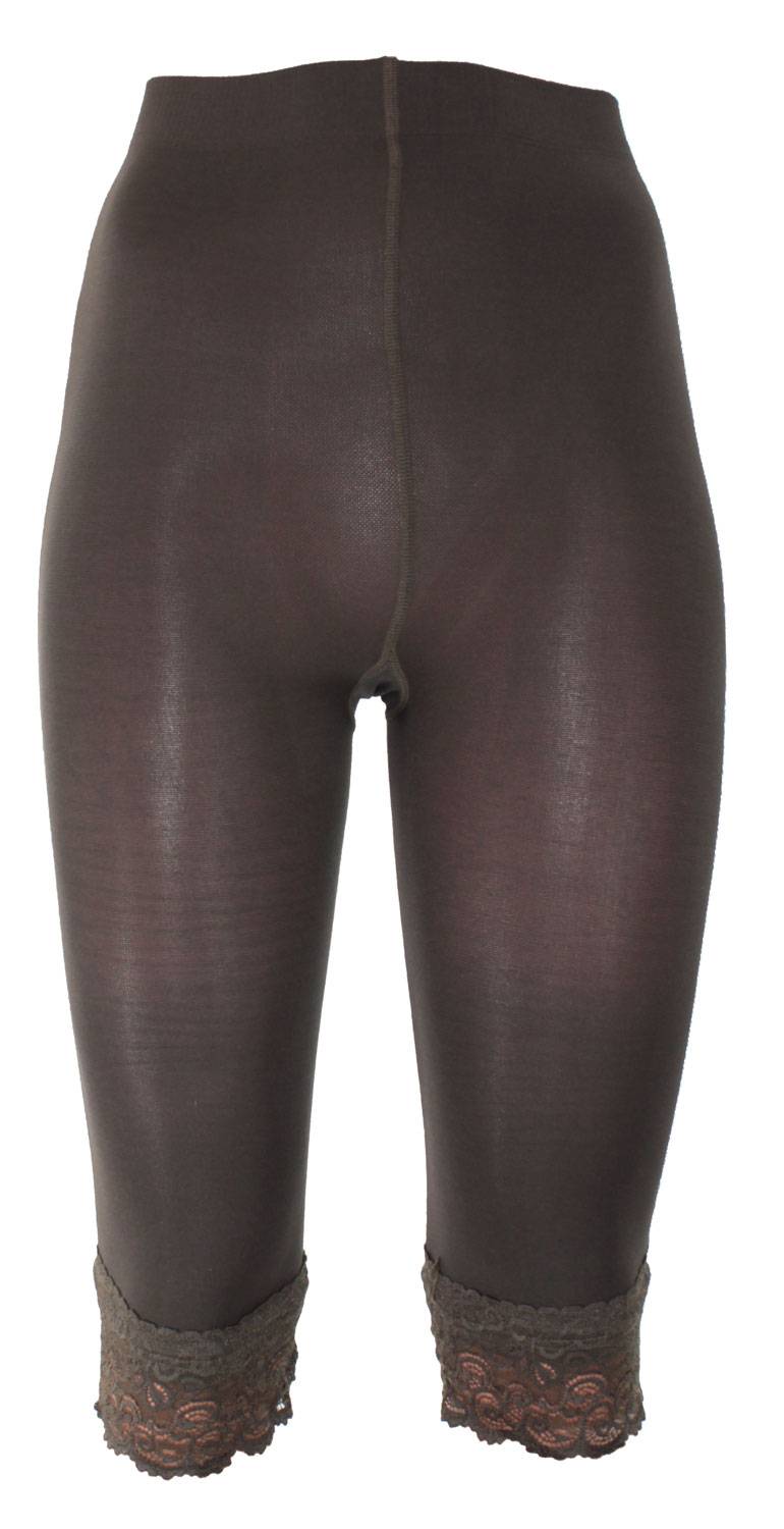 Shimasocks Damen Radler Hose mit Spitze 70 DEN