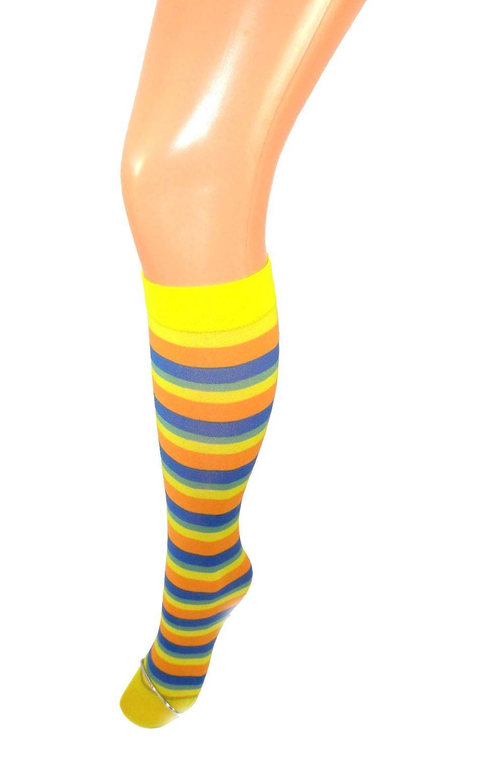 Shimasocks Damen Ringel Feinkniestrümpfe 40 DEN