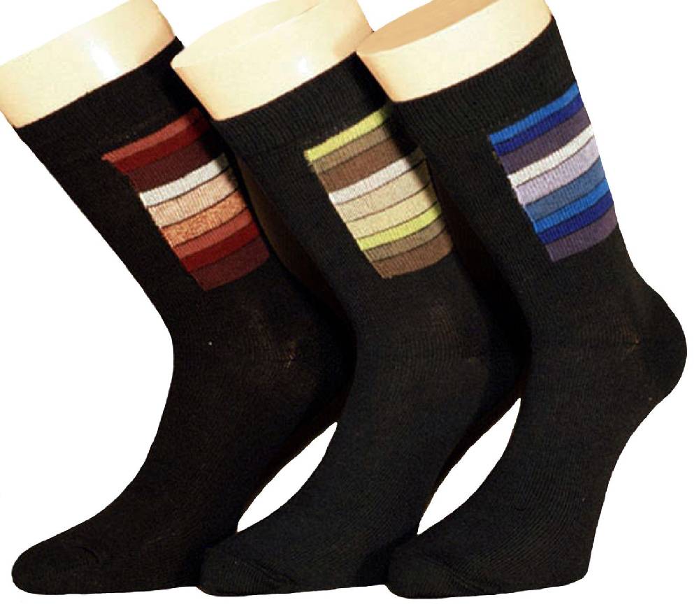 Shimasocks Damen Socken Blockstreifen 3er Pack