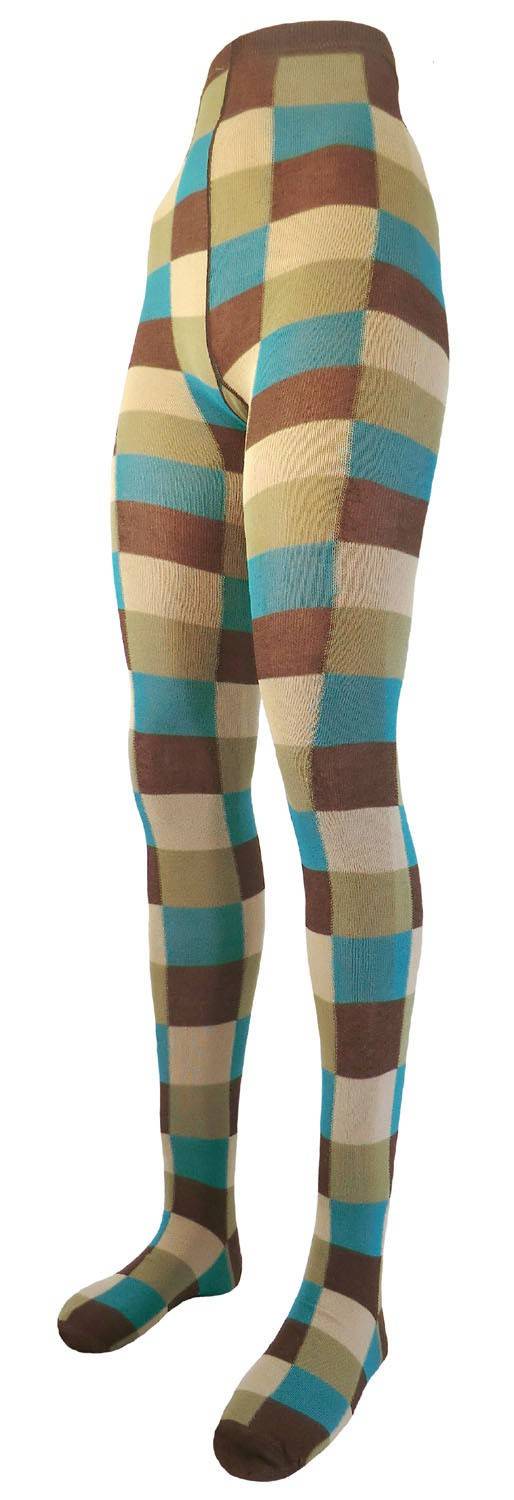 Shimasocks Damen Strumpfhose Karo