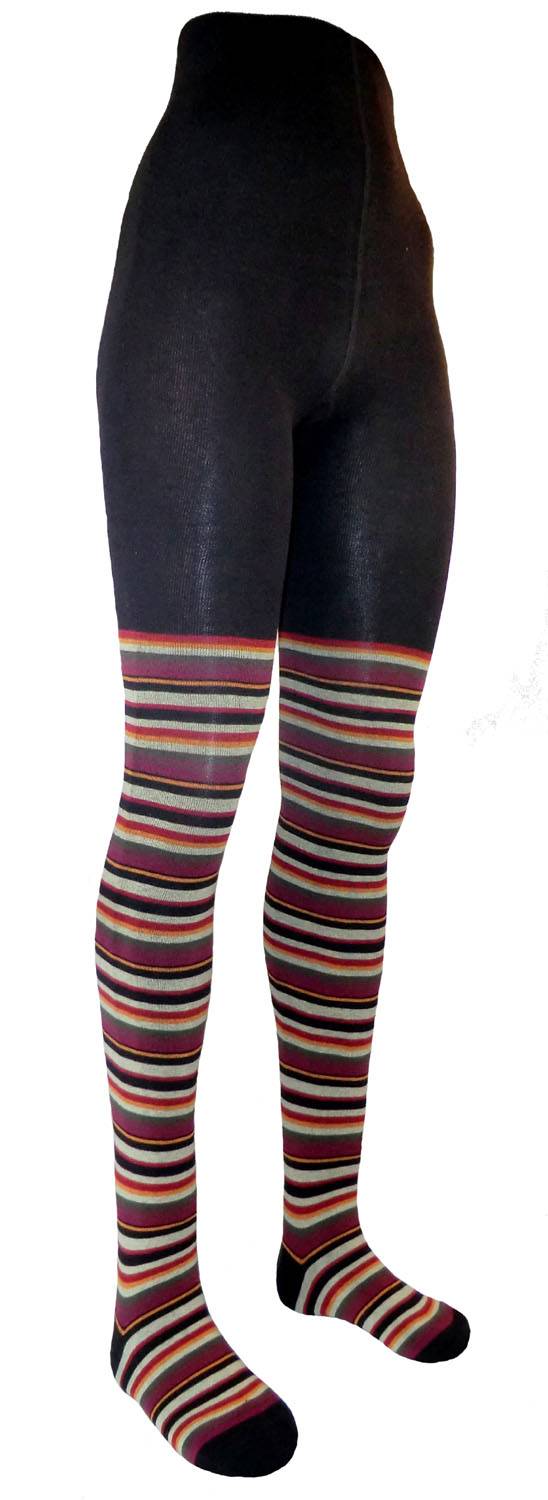 Shimasocks Damen Strumpfhose Ringel