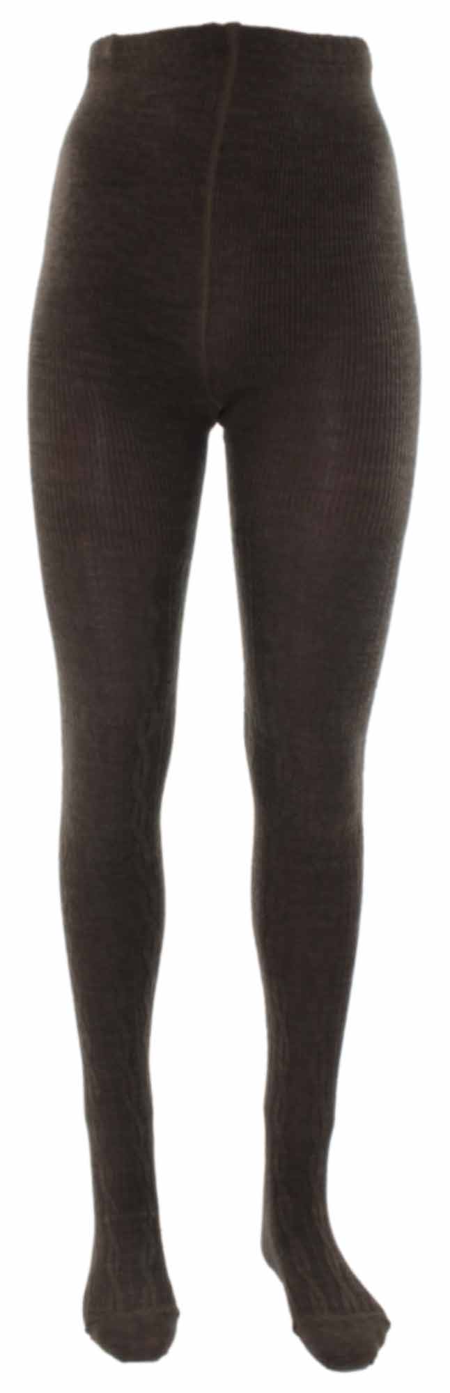 Shimasocks Damen Strumpfhose Zopfmuster SLIM FIT