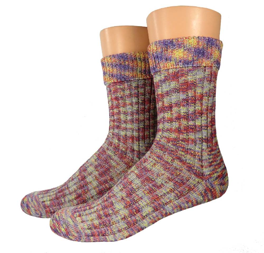 Shimasocks Damen Umschlagsocken Homesocks meliert