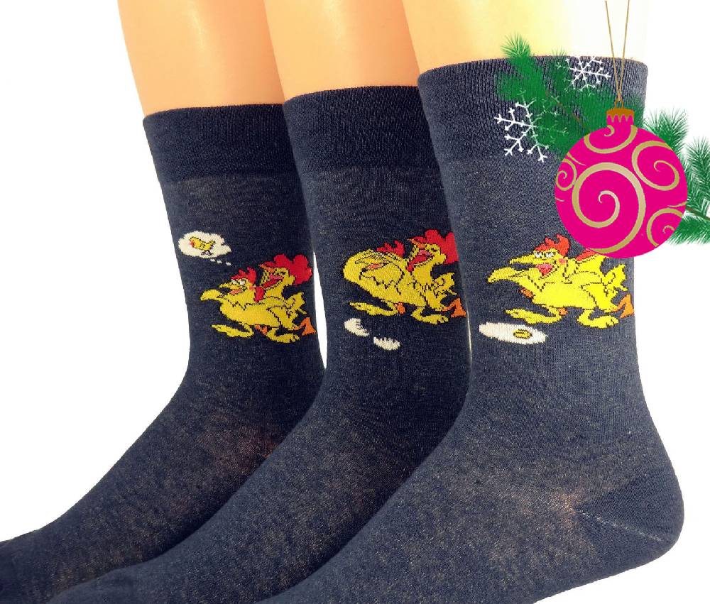 Shimasocks Herren Motiv Socken Hühner