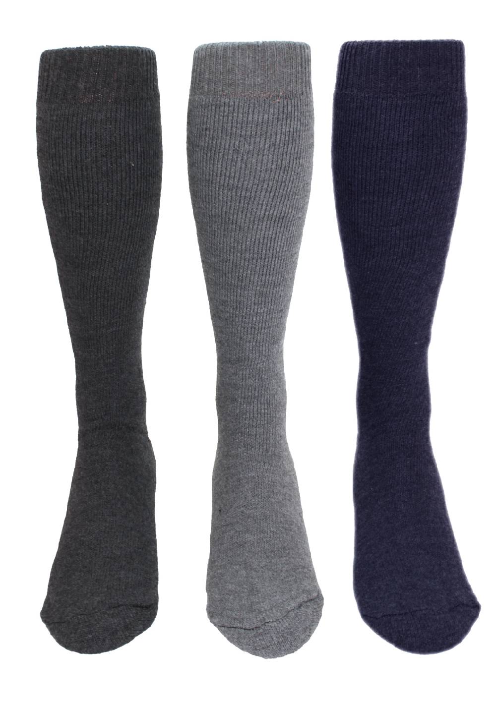 Shimasocks Herren Plüsch Kniestrümpfe 3er Pack
