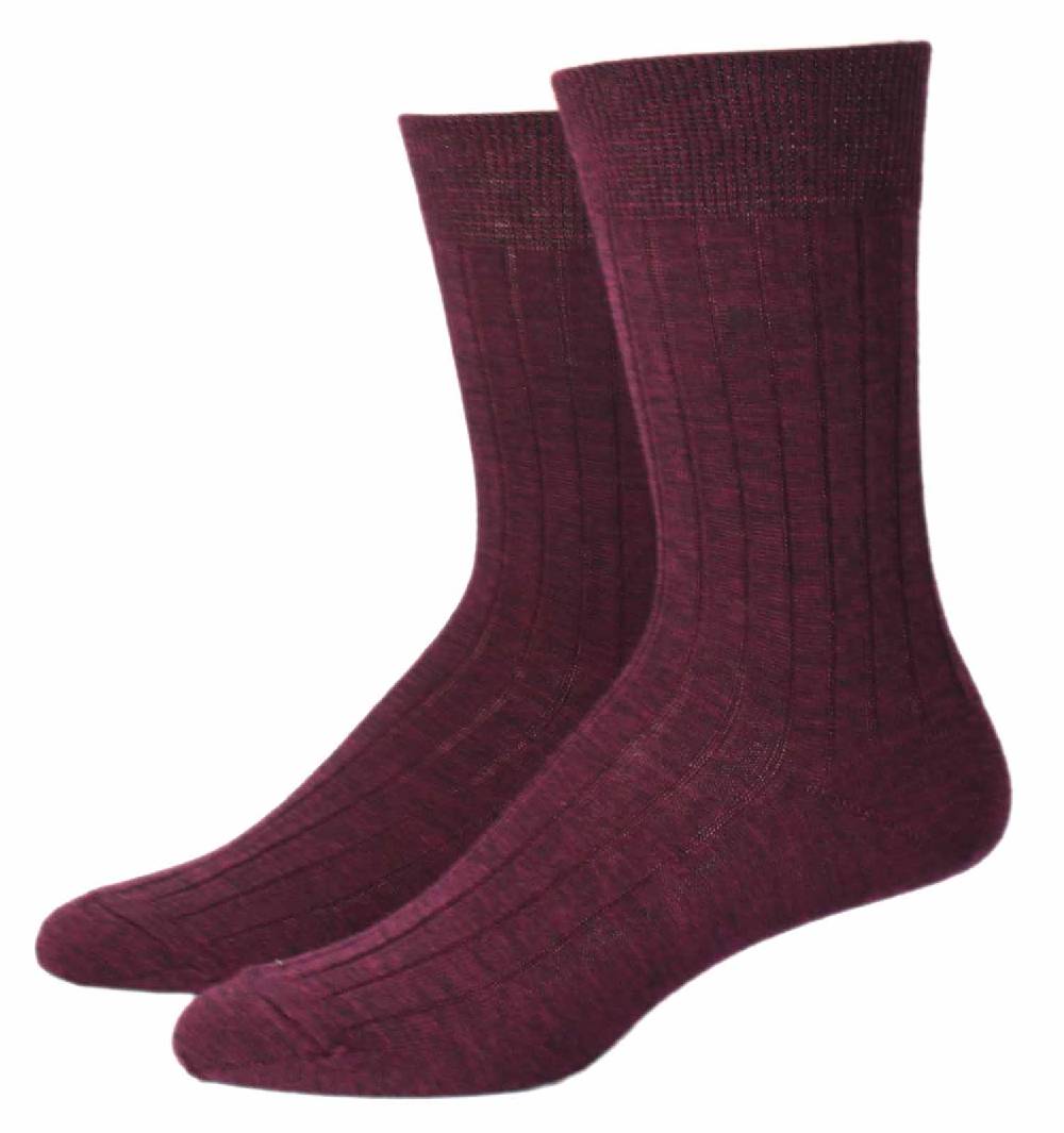 Shimasocks Herren Socke mit Wolle uni 8:2 Rippe