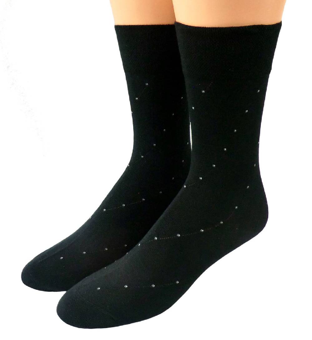 Shimasocks Herrensocken mit schrägen Punktreihen