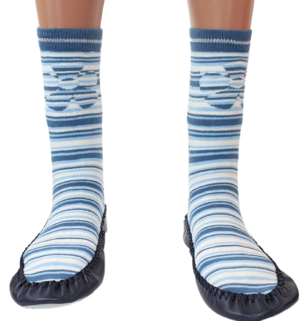 Shimasocks Homesocks Hüttenschuhe Ledersohle