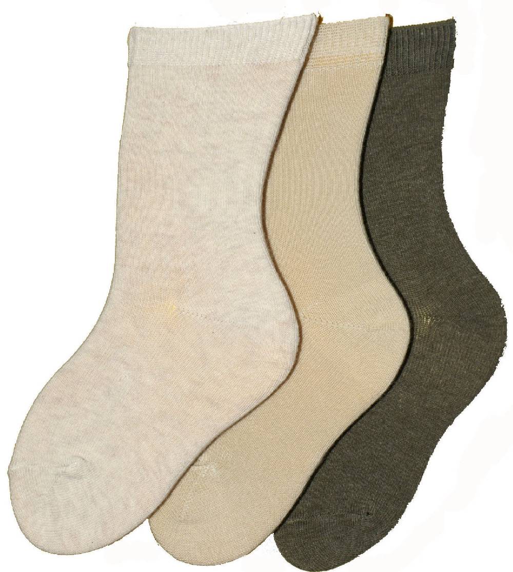 Shimasocks Kinder Socken 98% Baumwolle uni 3er Pack
