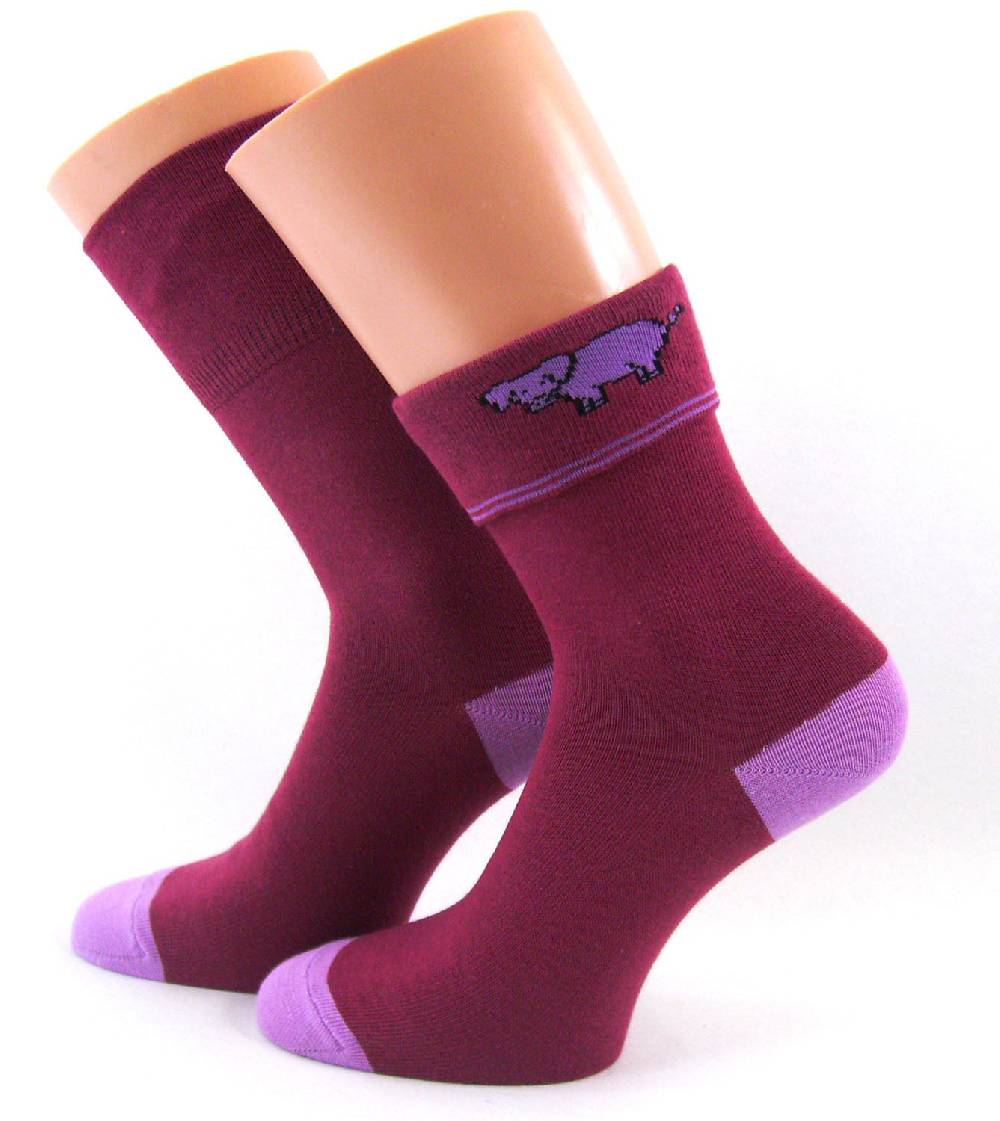 Shimasocks Kinder Socken mit Umschlag Tiermotiv