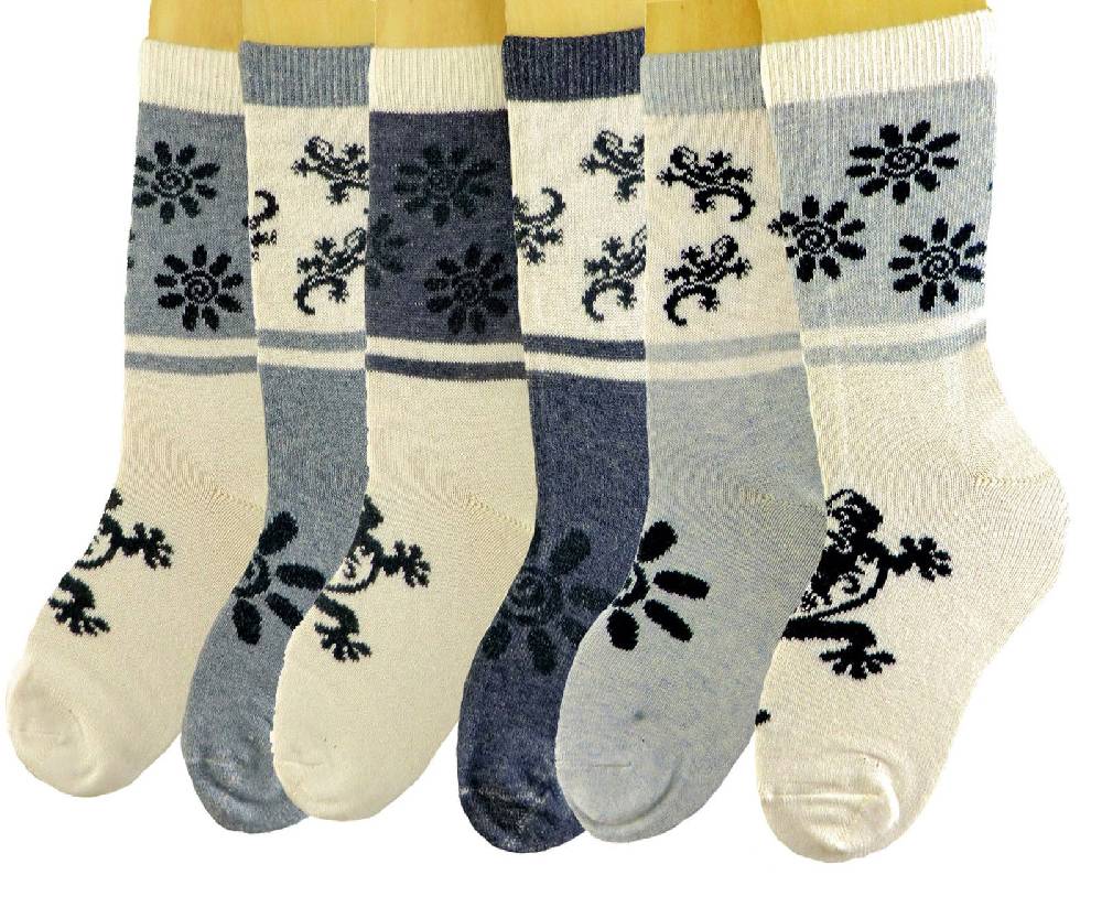 Shimasocks Kinder Socken Salamander 3er Pack