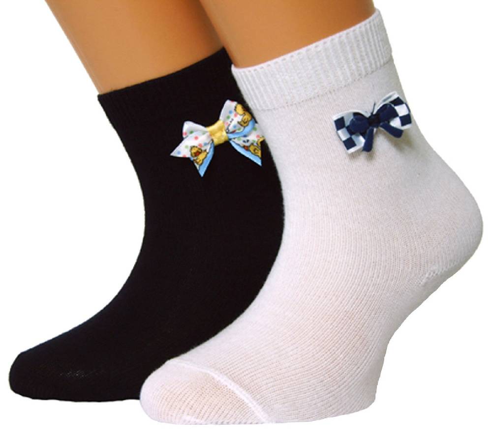 Shimasocks Kinder Socken uni mit Schleife 3er Pack