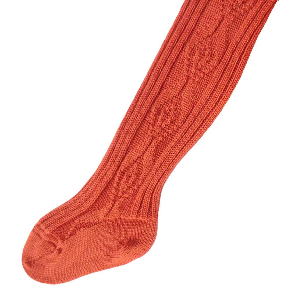 Shimasocks Kinder Strumpfhose 100% Wolle Zopfmuster