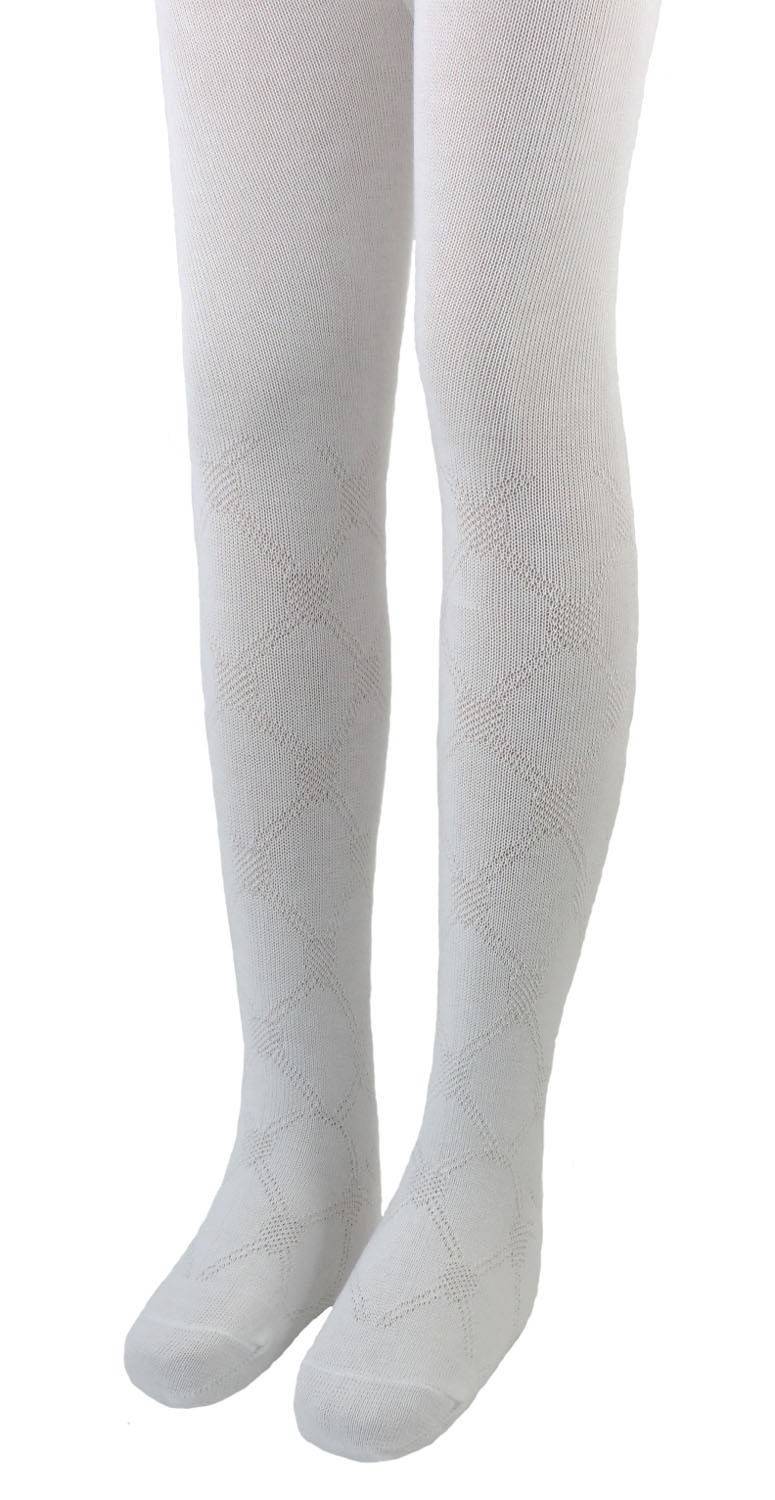 Shimasocks Kinder Strumpfhose Weiß Filetmuster