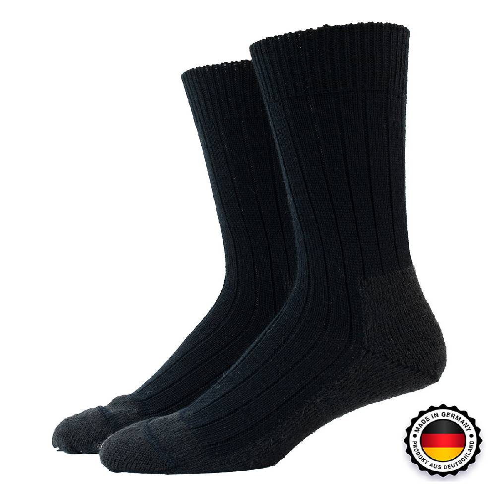 Shimasocks Spezialstrümpfe mit Klimakammer Plüsch Fuß Feuerwehr handgekettelt II. Wahl schwarz Arbeitssocken