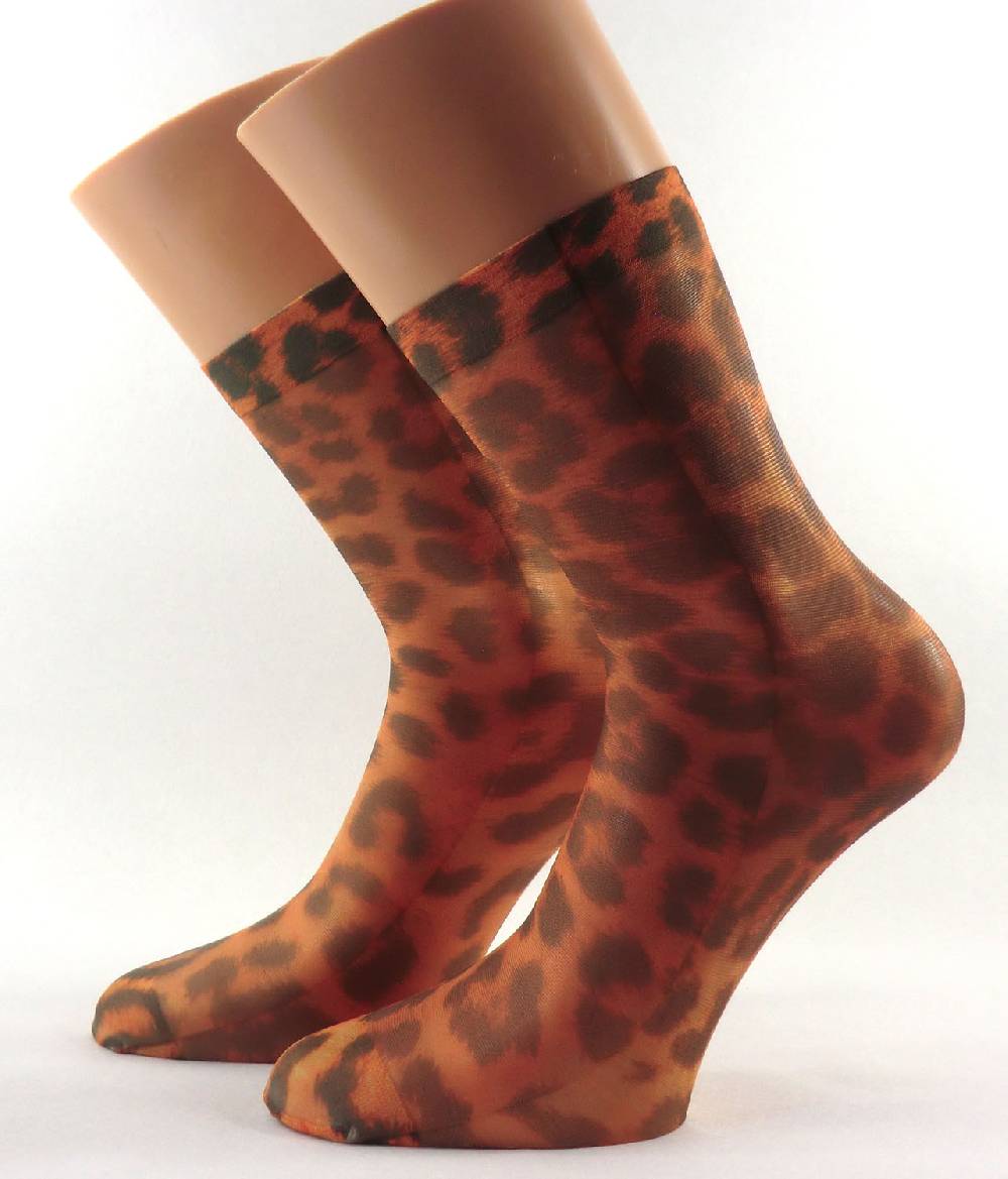 Shimasocks Stylische Design Söckchen - Damen Feinsöckchen im Blumen, Tiger o. Leopard Look