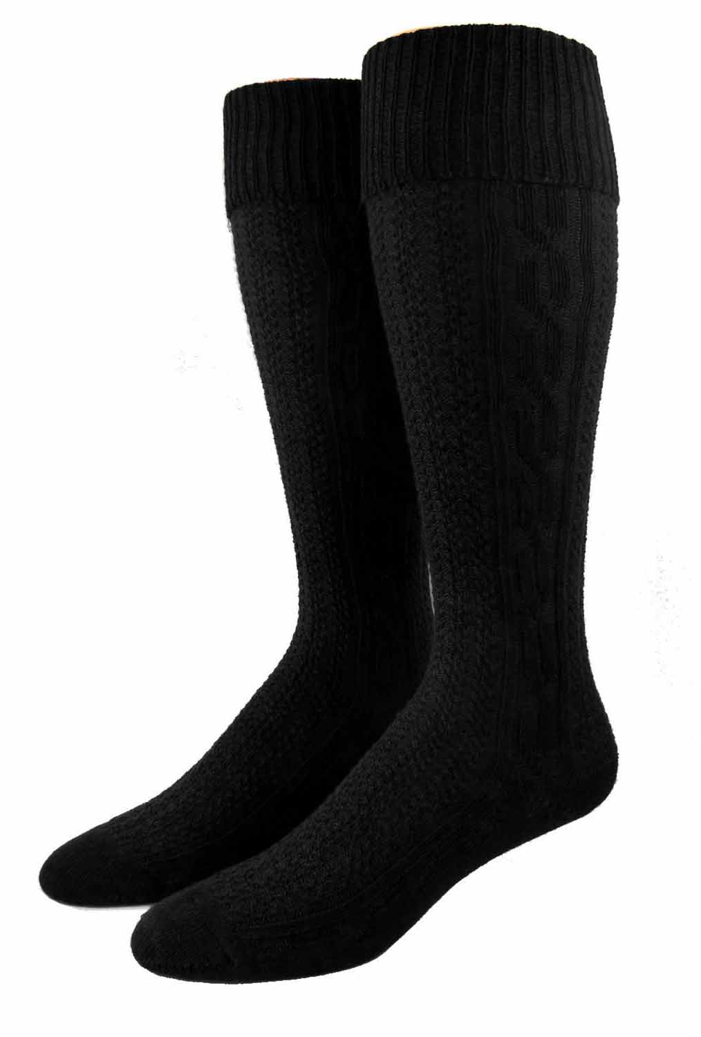 Shimasocks Trachtenkniestrumpf Kniebundhosenstrumpf extra lang Zopfmuster Oktoberfest