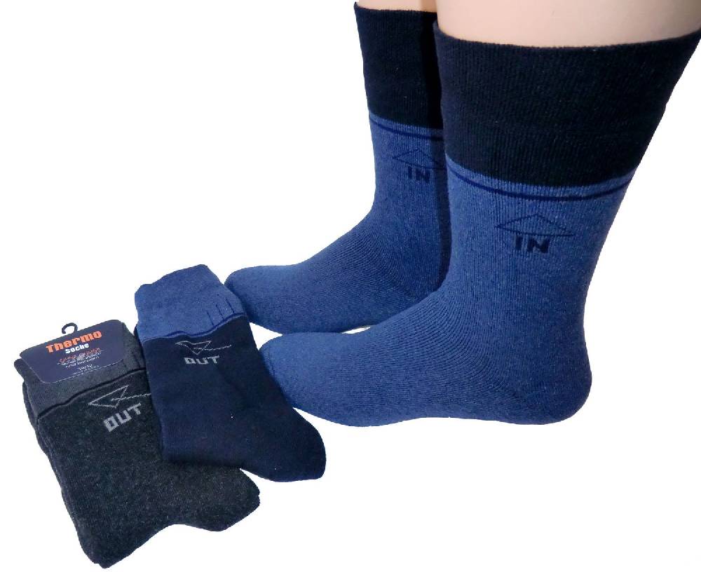 Shimasocks Unisex Thermo Socken Ohne Gummi Dreierpack