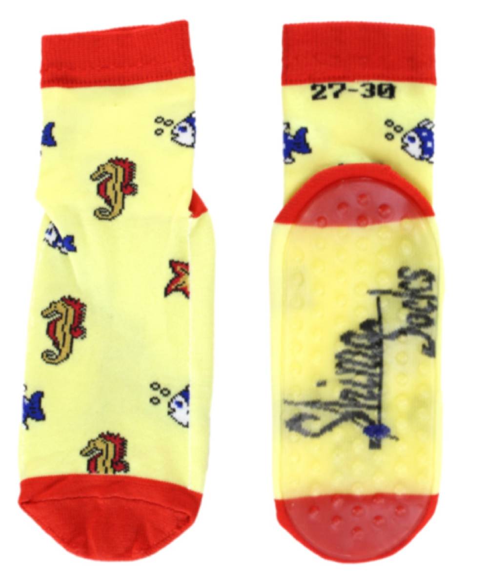 Shimasocks Wasserschuhe rutschhemmend Schwimmsocken Kinder Wattwander Strand Socken Fische