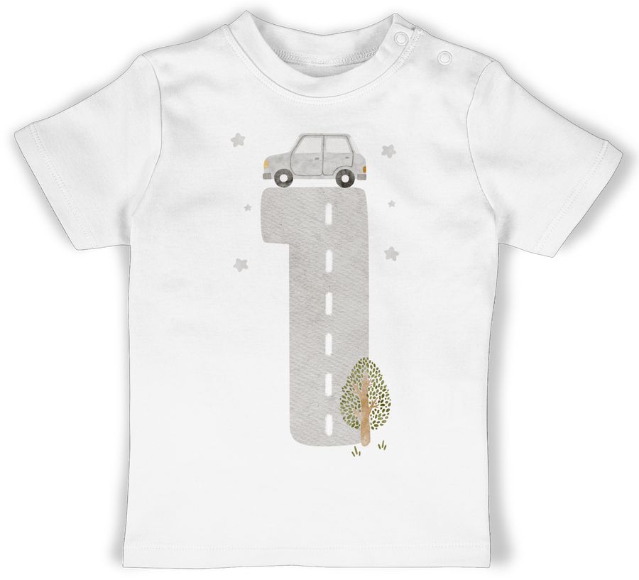 Shirtracer 1 Geburtstag Kindergeburtstag 1st Birthday 1 Jahr Baby Zwei Babygeburtstag Shirtracer
