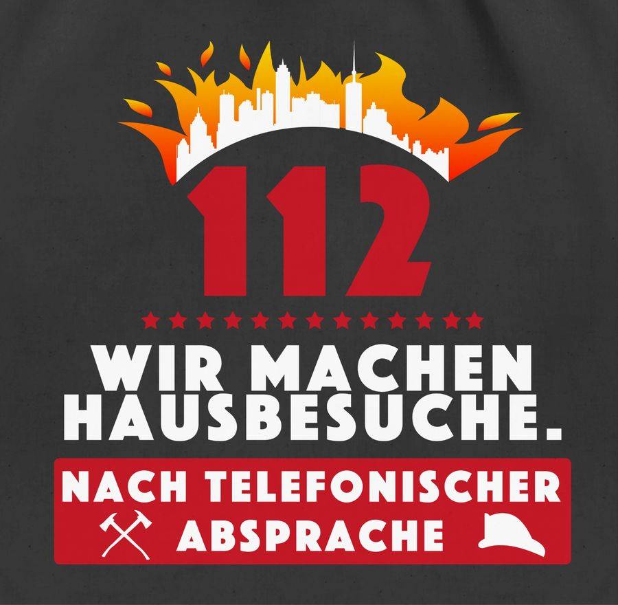 Shirtracer 112 Eins Eins Zwei Wir Machen Hausbesuche Nach Telefonischer Absprache: T-Shirt Shirtracer