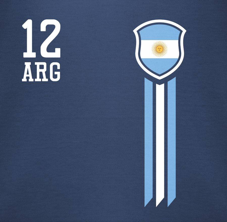 Shirtracer 12. Mann Argentinien Fanshirt: T-Shirt Turnbeutel Shirtracer