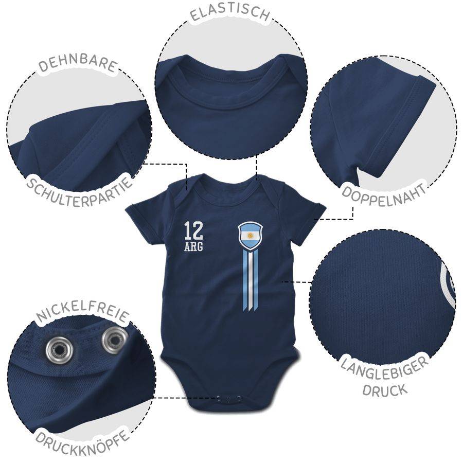 Shirtracer 12. Mann Argentinien Fanshirt: T-Shirt Turnbeutel Shirtracer