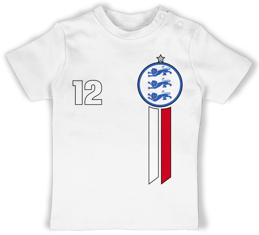 Shirtracer 12. Mann England Emblem: Tshirt Turnbeutel Shirtracer