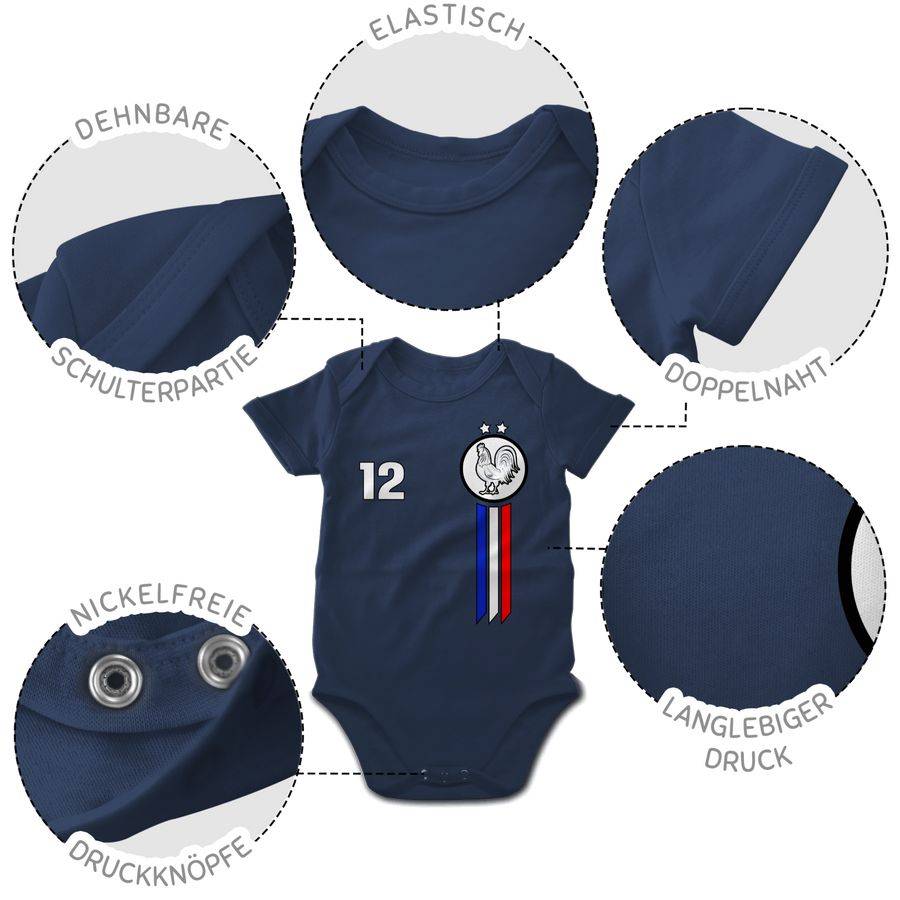 Shirtracer 12. Mann Frankreich Emblem Shirts & Mehr Shirtracer