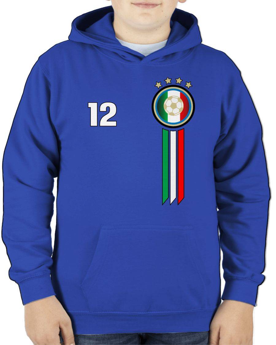 Shirtracer 12. Mann Italien Emblem: T-Shirt Turnbeutel Shirtracer