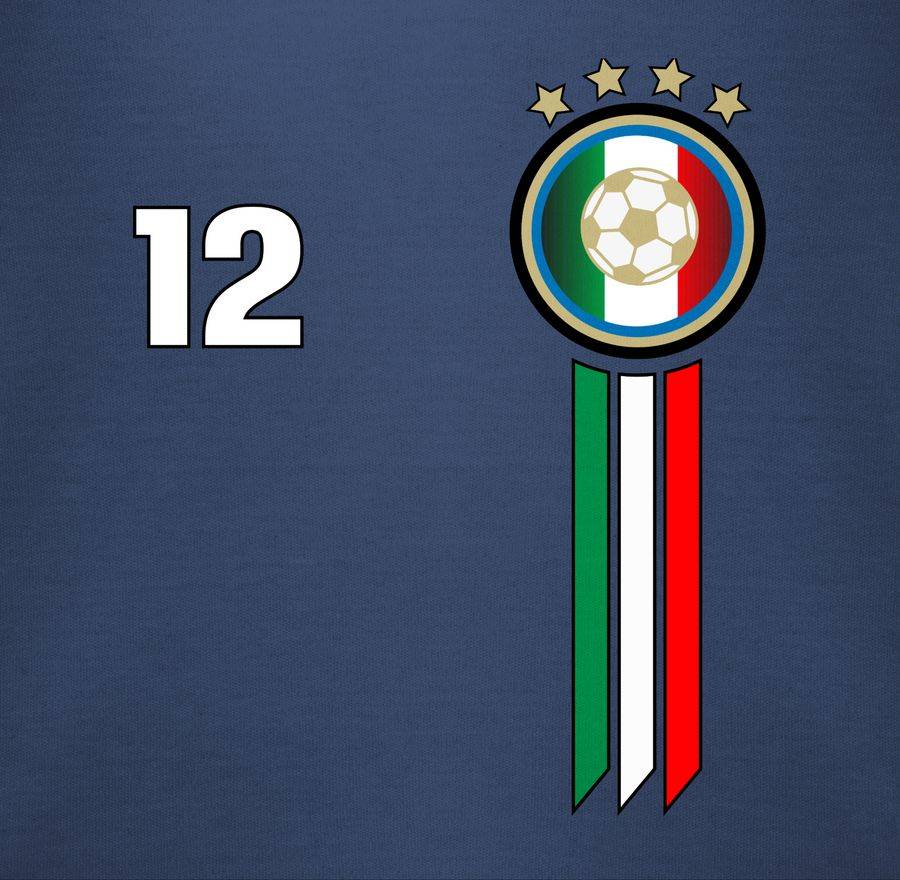 Shirtracer 12. Mann Italien Emblem: T-Shirt Turnbeutel Shirtracer