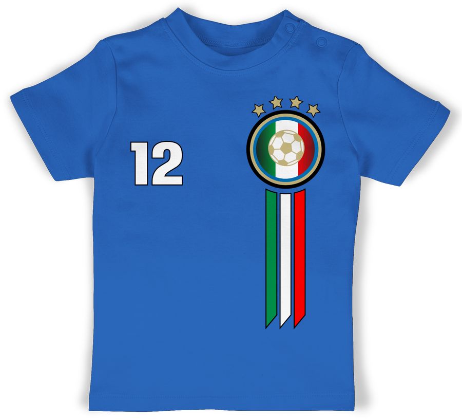 Shirtracer 12. Mann Italien Emblem: T-Shirt Turnbeutel Shirtracer