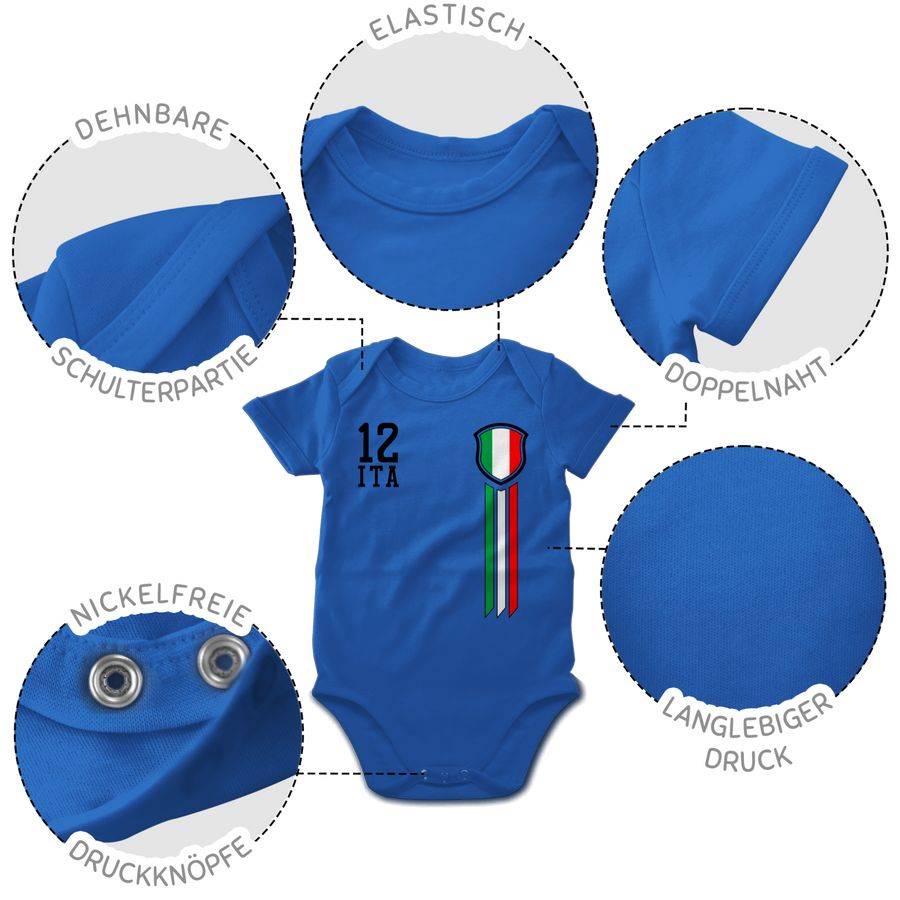 Shirtracer 12. Mann Italien Fanshirt: T-Shirt Turnbeutel Shirtracer