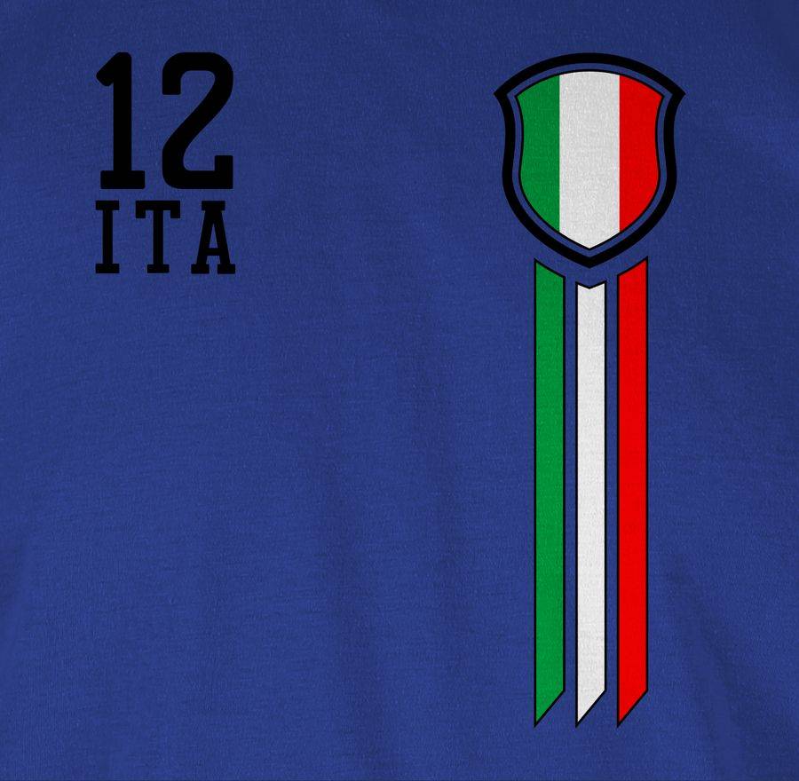 Shirtracer 12. Mann Italien Fanshirt: T-Shirt Turnbeutel Shirtracer