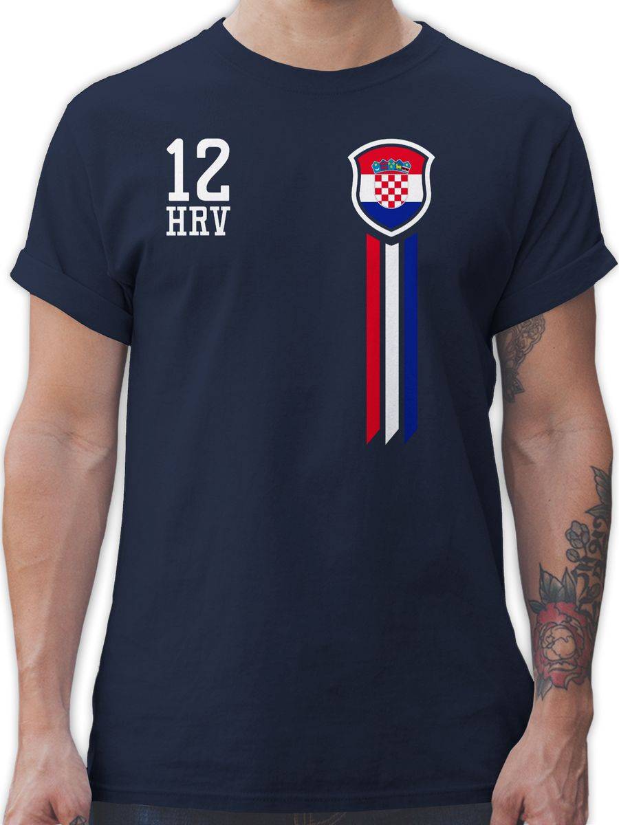Shirtracer 12. Mann Kroatien Fan-Shirt: Tshirt Gym Bag Shirtracer