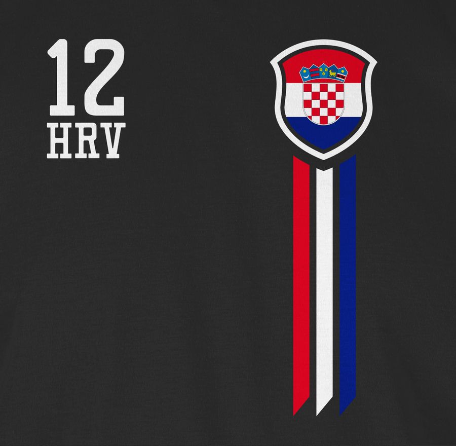 Shirtracer 12. Mann Kroatien Fan-Shirt: Tshirt Gym Bag Shirtracer