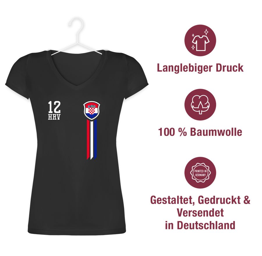 Shirtracer 12. Mann Kroatien Fan-Shirt: Tshirt Gym Bag Shirtracer