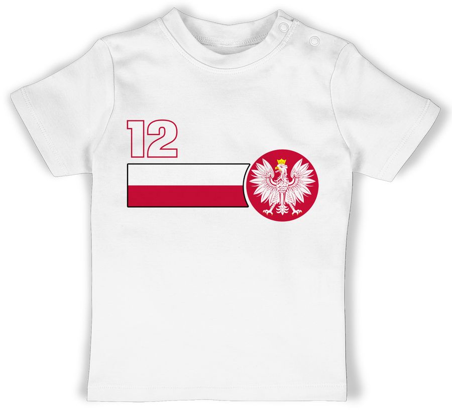 Shirtracer 12. Mann Polen Mannschaft: T-Shirt Gym Bag Shirtracer