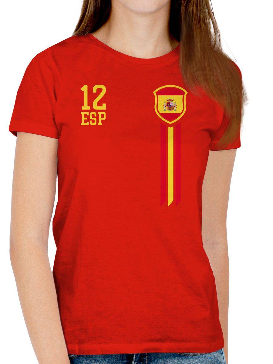 Shirtracer 12. Mann Spanien Fan-Shirt WM Shirts & Mehr Shirtracer