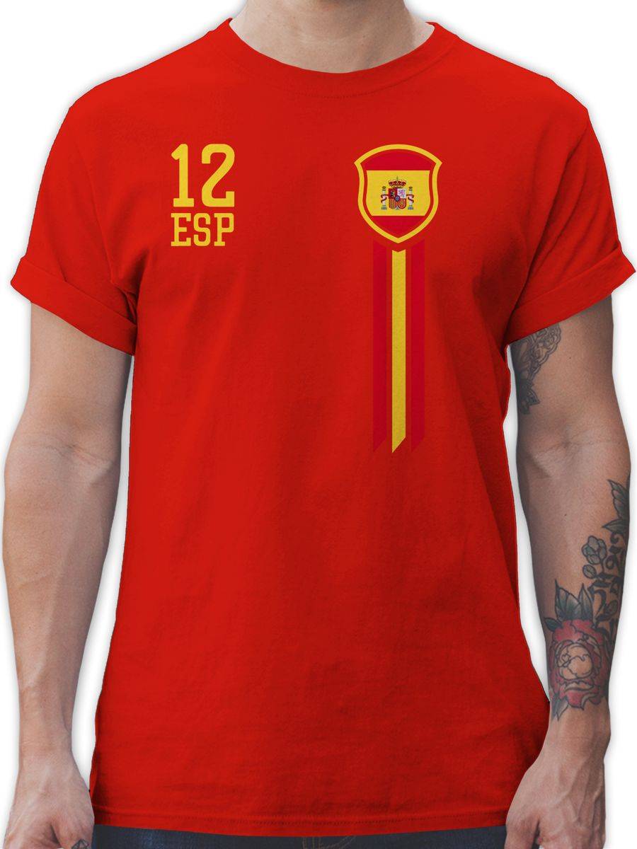 Shirtracer 12. Mann Spanien Fan-Shirt WM Shirts & Mehr Shirtracer