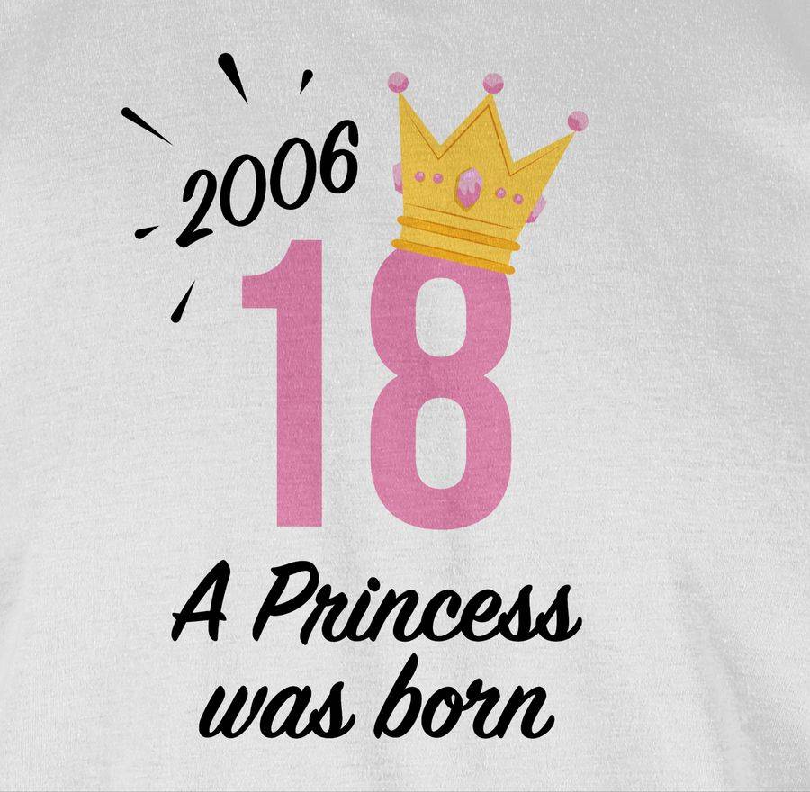 Shirtracer 2006 A Princess Was Born Achtzehn Schwarz Shirts & Mehr Shirtracer
