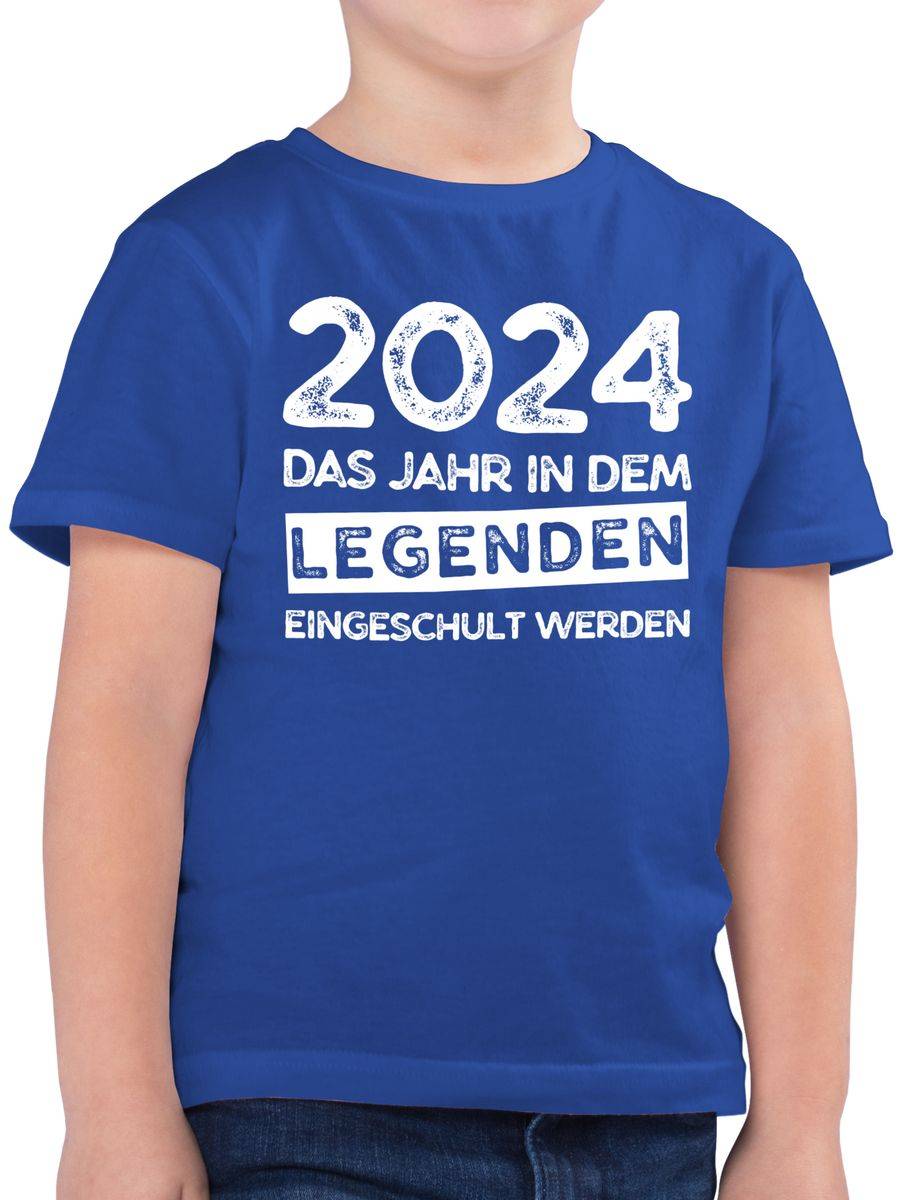 Shirtracer 2024 Das Jahr in dem Legenden eingeschult werden: T-Shirt Turnbeutel Shirtracer
