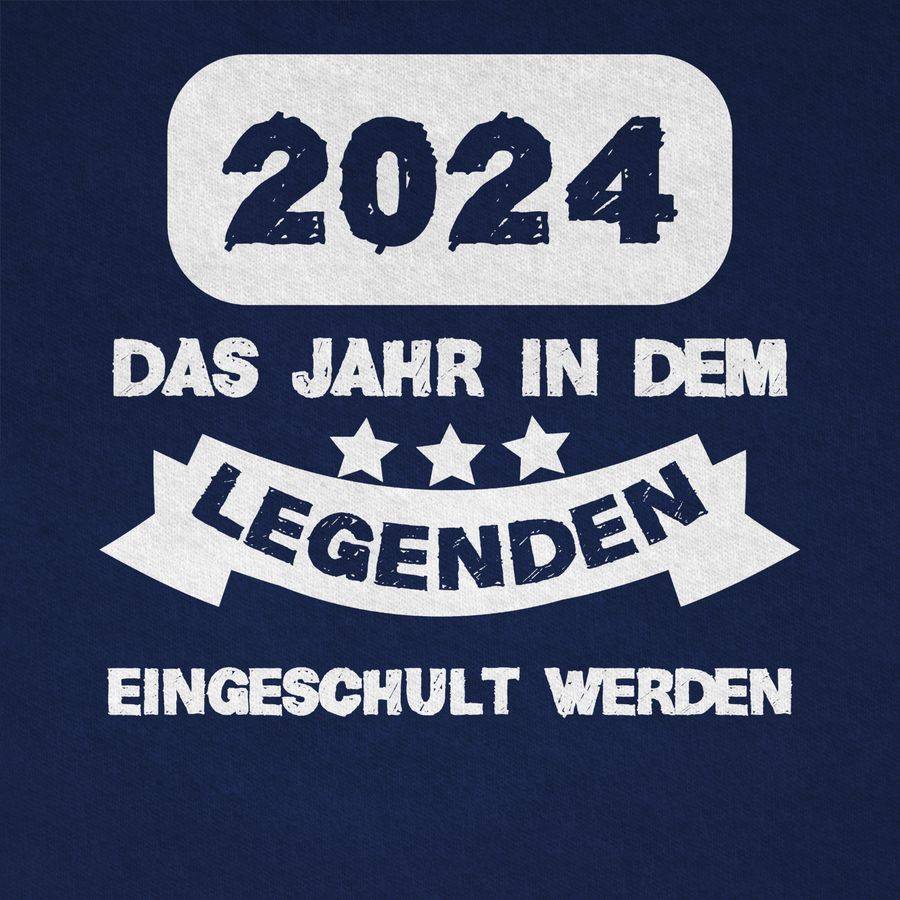 Shirtracer 2024 Das Jahr In Dem Legenden Eingeschult Werden Weiß Shirts & Mehr Shirtracer