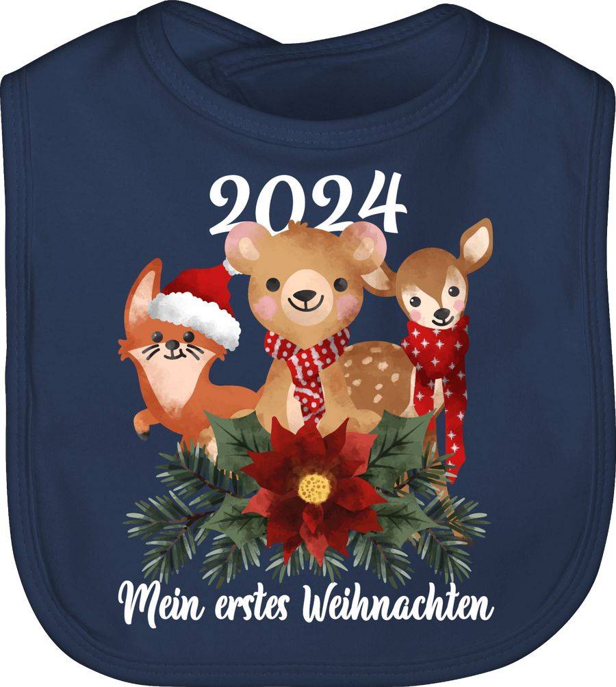 Shirtracer 2024 Mein erstes Weihnachten mit süßen Tieren - weiß Shirts & Mehr Shirtracer