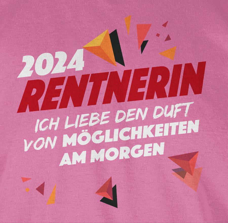 Shirtracer 2024 Rentnerin Ich Liebe Den Duft Von Möglichkeiten Am Morgen: Tshirt Turnbeutel Shirtracer