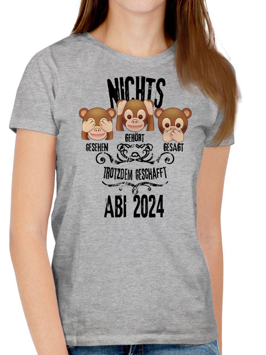 Shirtracer 3 Affen Emoticon ABI 2024: Tshirt Gym Bag Shirtracer